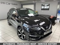 USED 2020 69 NISSAN QASHQAI 1.3 DIG-T Tekna SUV 5dr Petrol DCT Auto Euro 6 (s/s) (160 ps) PEARL BLACK / GRAPHITE PART LEATHER TRIM / PANORAMIC ROOF / DUAL ZONE CLIMATE / HEATED FRONT SEATS / ELECTRIC WINDOWS / POWERFOLD MIRRORS / INTELLIGENT CRUISE / SPEED LIMITER / 360 CAMERAS / FRONT-REAR SENSORS / SATNAV / DAB / CD / BLUETOOTH / BOSE / USB / PRIVACY GLASS / CARPET MATS / BOOT LINER / 19"ALLOY WHEELS / SERVICE HISTORY