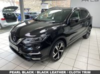 USED 2020 69 NISSAN QASHQAI 1.3 DIG-T Tekna SUV 5dr Petrol DCT Auto Euro 6 (s/s) (160 ps) PEARL BLACK / GRAPHITE PART LEATHER TRIM / PANORAMIC ROOF / DUAL ZONE CLIMATE / HEATED FRONT SEATS / ELECTRIC WINDOWS / POWERFOLD MIRRORS / INTELLIGENT CRUISE / SPEED LIMITER / 360 CAMERAS / FRONT-REAR SENSORS / SATNAV / DAB / CD / BLUETOOTH / BOSE / USB / PRIVACY GLASS / CARPET MATS / BOOT LINER / 19"ALLOY WHEELS / SERVICE HISTORY