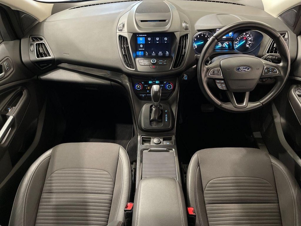 USED 2018 67 FORD KUGA 1.5T EcoBoost Titanium SUV 5dr Petrol Auto AWD Euro 6 (s/s) (182 ps) HALF LEATHER INTERIOR