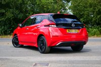 USED 2023 23 NISSAN LEAF 59kWh e+ N-Connecta Hatchback 5dr Electric Auto (217 ps) FLAME RED PAINTWORK + HEAT PACK + TECH PACK + APPLE CARPLAY