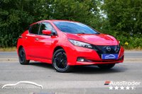USED 2023 23 NISSAN LEAF 59kWh e+ N-Connecta Hatchback 5dr Electric Auto (217 ps) FLAME RED PAINTWORK + HEAT PACK + TECH PACK + APPLE CARPLAY