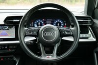USED 2024 24 AUDI A3 1.0 TFSI 30 S line Saloon 4dr Petrol S Tronic Euro 6 (s/s) (110 ps) IBIS WHITE PAINTWORK + APPLE CARPLAY + REVERSE CAMERA