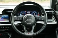 USED 2024 24 AUDI A3 1.0 TFSI 30 S line Saloon 4dr Petrol S Tronic Euro 6 (s/s) (110 ps) IBIS WHITE PAINTWORK + APPLE CARPLAY + REVERSE CAMERA