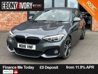 USED 2018 18 BMW 1 SERIES 1.5 118i M Sport Shadow Edition Hatchback 5dr Petrol Manual Euro 6 (s/s) (136 ps) 2 KEYS BOOK PACK FANTASTIC SERVICE HISTORY SERVICED IF REQUIRED AND A MINIMUM OF 9 MONTHS MOT WITHIN THE SALE