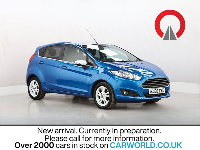 View our Ford Fiesta 1.0T EcoBoost Zetec Blue Edition Hatchback 5dr Petrol Manual Euro 6 (s/s) (100 ps)