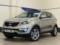 USED 2013 63 KIA SPORTAGE 1.7 CRDi EcoDynamics 3 Panoramic SUV 5 Door Diesel Manual 2WD Euro 5 (s/s) (114 bhp) PANORAMIC SUNROOF HEATED LEATHER