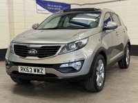USED 2013 63 KIA SPORTAGE 1.7 CRDi EcoDynamics 3 Panoramic SUV 5 Door Diesel Manual 2WD Euro 5 (s/s) (114 bhp) PANORAMIC SUNROOF HEATED LEATHER