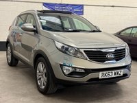 USED 2013 63 KIA SPORTAGE 1.7 CRDi EcoDynamics 3 Panoramic SUV 5 Door Diesel Manual 2WD Euro 5 (s/s) (114 bhp) PANORAMIC SUNROOF HEATED LEATHER
