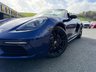 USED 2020 20 PORSCHE 718 BOXSTER 2.0T Convertible PDK Auto Euro 6 (s/s) (300 ps) Gentian Blue with Black & Crayon two tone leather, only 16,000 miles recently serviced