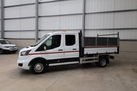 USED 2017 67 FORD TRANSIT 350 2.0 ECOBLUE 130PS DOUBLE CAB HIGH SIDED TIPPER - NO VAT 