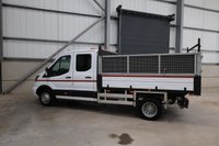 USED 2017 67 FORD TRANSIT 350 2.0 ECOBLUE 130PS DOUBLE CAB HIGH SIDED TIPPER - NO VAT 