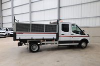 USED 2017 67 FORD TRANSIT 350 2.0 ECOBLUE 130PS DOUBLE CAB HIGH SIDED TIPPER - NO VAT 