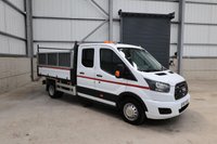 USED 2017 67 FORD TRANSIT 350 2.0 ECOBLUE 130PS DOUBLE CAB HIGH SIDED TIPPER - NO VAT 