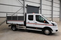 USED 2017 67 FORD TRANSIT 350 2.0 ECOBLUE 130PS DOUBLE CAB HIGH SIDED TIPPER - NO VAT 
