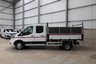 USED 2017 67 FORD TRANSIT 350 2.0 ECOBLUE 130PS DOUBLE CAB HIGH SIDED TIPPER - NO VAT 