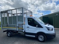 USED 2018 68 FORD TRANSIT 2.0 350 ECOBLUE CAGED TIPPER L2 MEDIUM WHEEL BASE (130 BHP) 