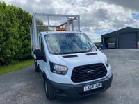 USED 2018 68 FORD TRANSIT 2.0 350 ECOBLUE CAGED TIPPER L2 MEDIUM WHEEL BASE (130 BHP) 
