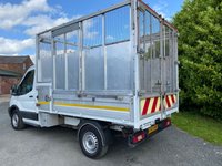 USED 2018 68 FORD TRANSIT 2.0 350 ECOBLUE CAGED TIPPER L2 MEDIUM WHEEL BASE (130 BHP) 