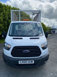 USED 2018 68 FORD TRANSIT 2.0 350 ECOBLUE CAGED TIPPER L2 MEDIUM WHEEL BASE (130 BHP) 