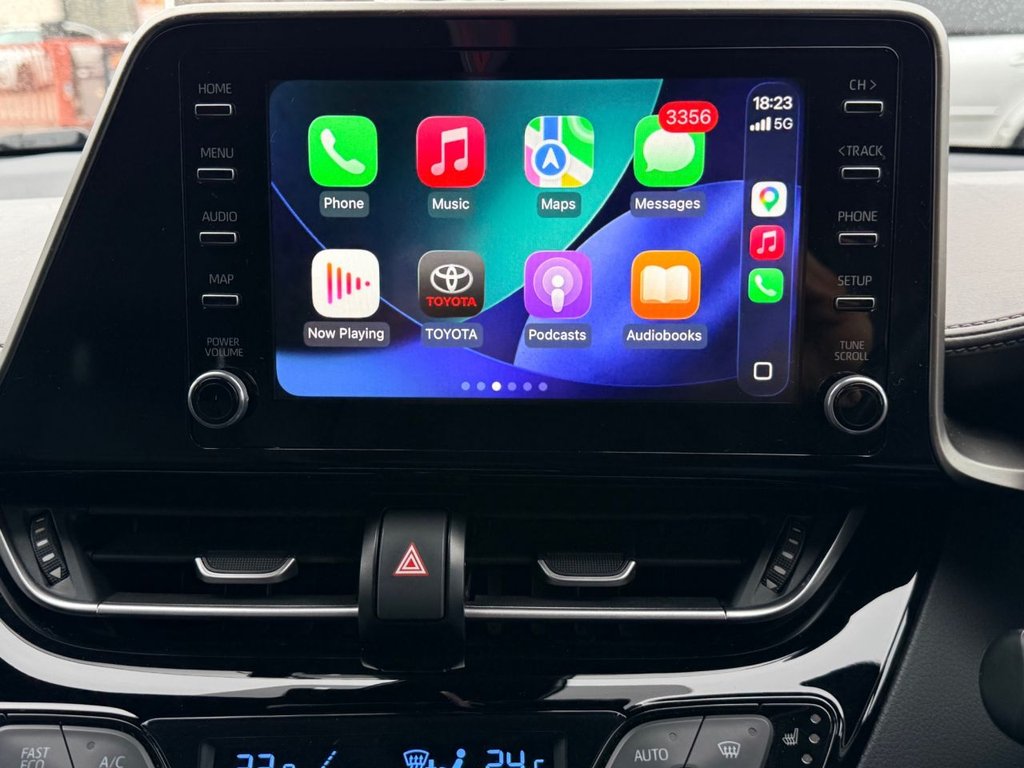 USED 2020 20 TOYOTA C-HR 1.8 VVT-h Excel SUV 5dr Petrol Hybrid CVT Euro 6 (s/s) (122 ps) APP CARPLAY+FULL LEATHER+R/CAM+NAV