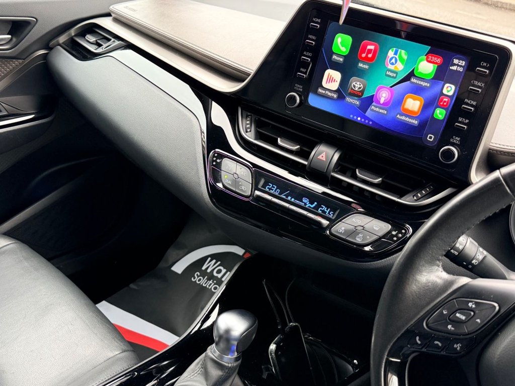 USED 2020 20 TOYOTA C-HR 1.8 VVT-h Excel SUV 5dr Petrol Hybrid CVT Euro 6 (s/s) (122 ps) APP CARPLAY+FULL LEATHER+R/CAM+NAV