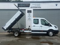 USED 2021 21 FORD TRANSIT 2.0 350 EcoBlue Leader Tipper Double Cab 4dr Diesel Manual RWD L3 Euro 6 (s/s) (130 ps) 2021 Ford Transit Leader Crew Cab Tipper