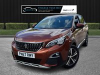 USED 2017 67 PEUGEOT 3008 1.2 PureTech Allure SUV 5dr Petrol Manual Euro 6 (s/s) (130 ps) HERE AT MOTOR SWITCH YOUR NEW MOTOR IS JUST A SWITCH AWAY WITH THIS PEUGEOT 3008 PURETECH ALLURE SUV 5DR 1.2 PETROL MANUAL EURO 6, WHICH COMES WITH A FULL 12 MONTHS NATIONWIDE WARRANTY AND ALSO COMES WITH A MOT UNTIL 28TH MARCH 2027, THIS VEHICLE ALSO HAS 7 X SERVICE HISTORY STAMPS WITH THE LAST SERVICE BEING DONE AT 60433 MILES, ALSO HAS LOW MILEAGE AND COMES WITH 2 KEYS AND HAS ONLY 1 FORMER KEEPER, FINANCE AVAILABLE FROM 11.9% APR, DELIVERY AVAILABLE, PART EX WELCOME, FULLY VALETED