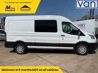 USED 2021 70 FORD TRANSIT 2.0 350 EcoBlue 6 Seater Crew Van Trend Panel Van 5dr Diesel Manual FWD L3 H2 Euro 6 (s/s) (130 ps) lwb hi roof