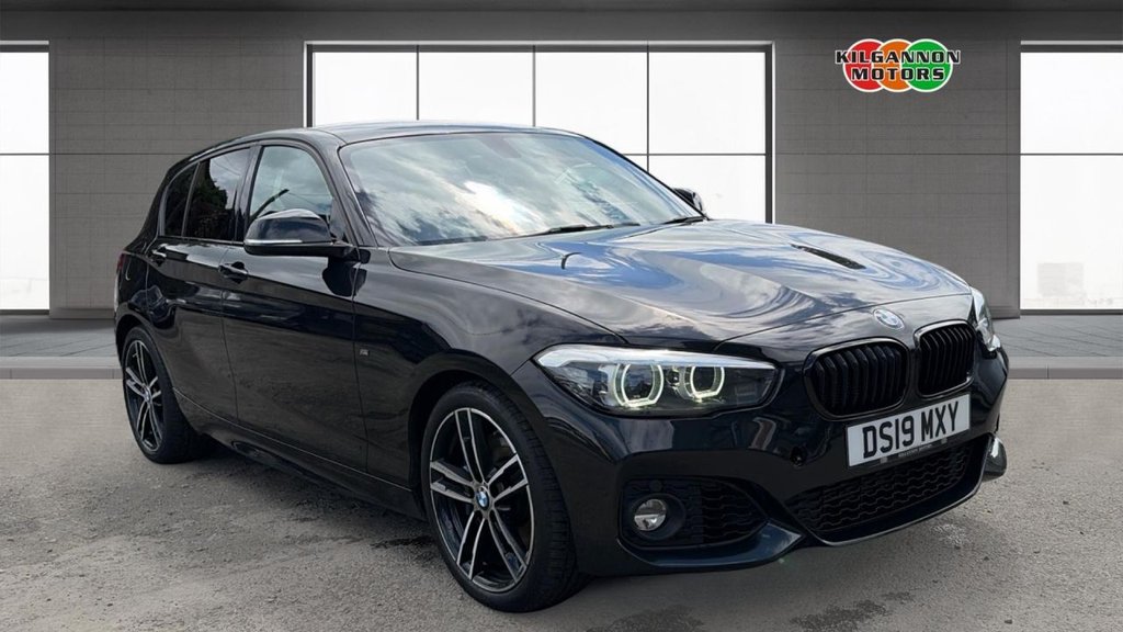 Black 2019 BMW 1 Series 1.5 118i M Sport Shadow Edition 5d Hatchback Rear-wheel drive Manual