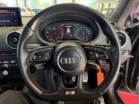 USED 2018 67 AUDI A3 1.6 TDI Black Edition Sportback 5dr Diesel Manual Euro 6 (s/s) (116 ps) PARKING SENSORS, FLAT BOTTOM MULTI FUNCTIONING STEERING WHEEL, S LINE BODY STYLING, GLOSS BLACK 18 INCH ALLOYS, AUDI CONNECT INFOTAINMENT SYSTEM, LED HEADLIGHTS