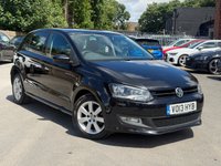 USED 2013 13 VOLKSWAGEN POLO 1.2 Match Hatchback 5dr Petrol Manual Euro 5 (60 ps) TIMING CHAIN SERVICE + 12 MOT