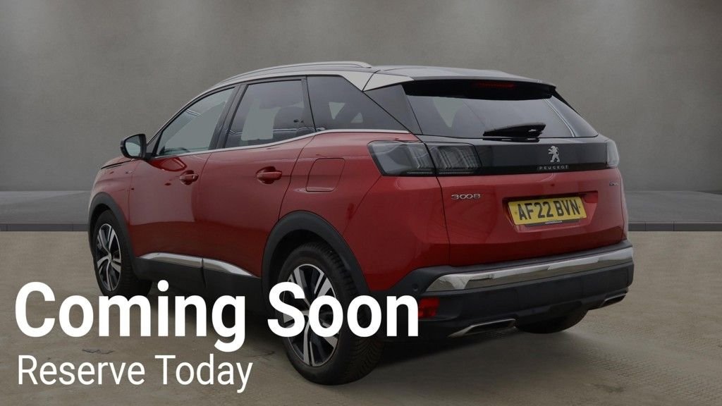 USED 2022 22 PEUGEOT 3008 1.6 13.2kWh GT SUV 5dr Petrol Plug-in Hybrid e-EAT Euro 6 (s/s) (225 ps) 