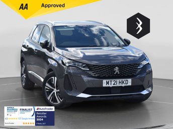 2021 PEUGEOT 3008 1.2 PureTech Allure Premium SUV 5dr Petrol Manual Euro 6 (s/s) (130 ps) &pound;9500.00