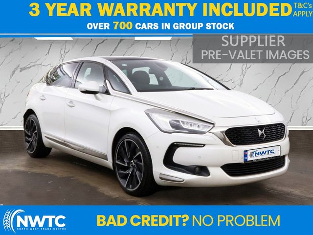 View our DS Automobiles DS 5 *AUTO!* 2.0 BlueHDi Prestige Hatchback 5dr Diesel EAT6 Euro 6 (s/s) (180 ps) F/S/HX9!