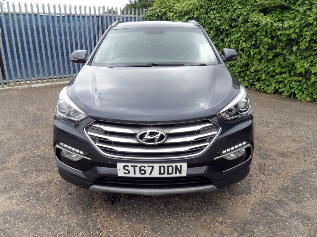 USED 2017 67 HYUNDAI SANTA FE 2.2 CRDi Blue Drive Premium SUV 5dr Diesel Manual 4WD Euro 6 (s/s) (200 ps) HeatedLeather Timing Chain Replaced