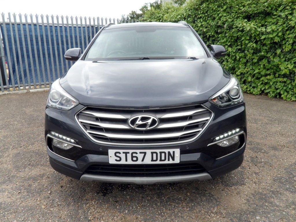 USED 2017 67 HYUNDAI SANTA FE 2.2 CRDi Blue Drive Premium SUV 5dr Diesel Manual 4WD Euro 6 (s/s) (200 ps) HeatedLeather Timing Chain Replaced