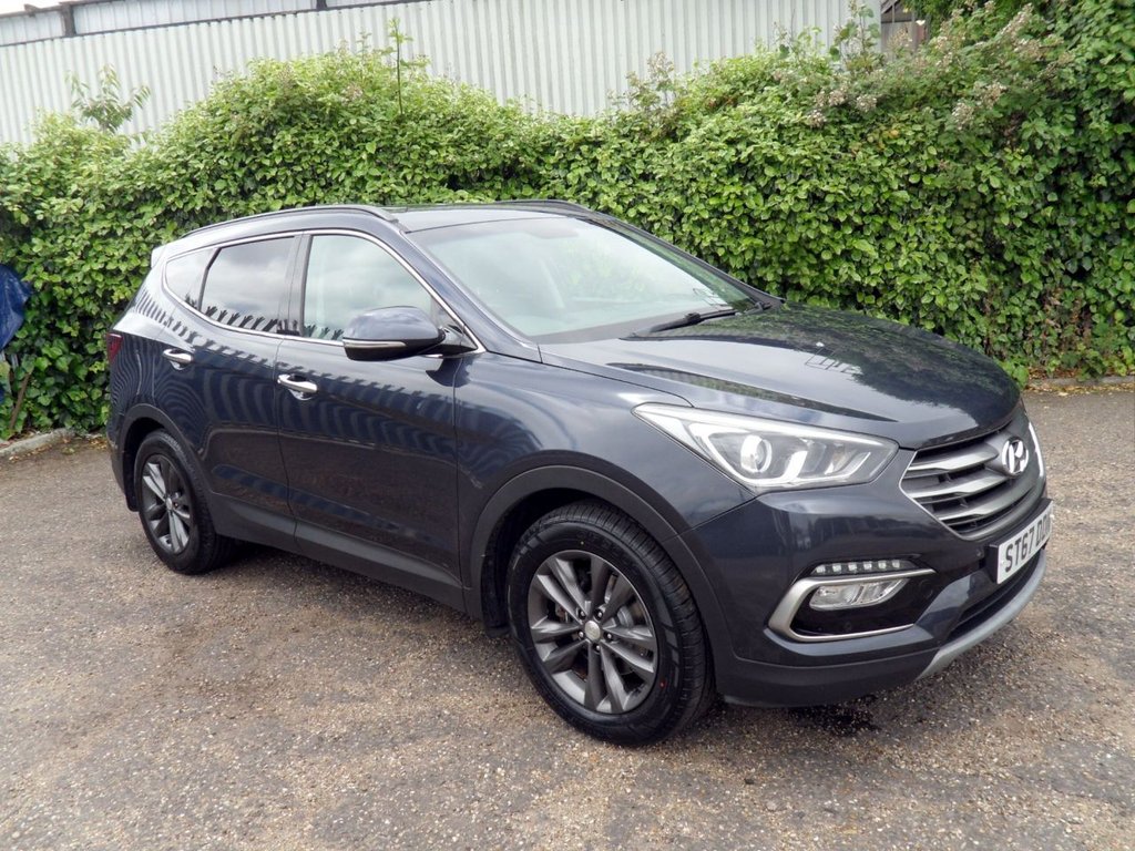 USED 2017 67 HYUNDAI SANTA FE 2.2 CRDi Blue Drive Premium SUV 5dr Diesel Manual 4WD Euro 6 (s/s) (200 ps) HeatedLeather Timing Chain Replaced