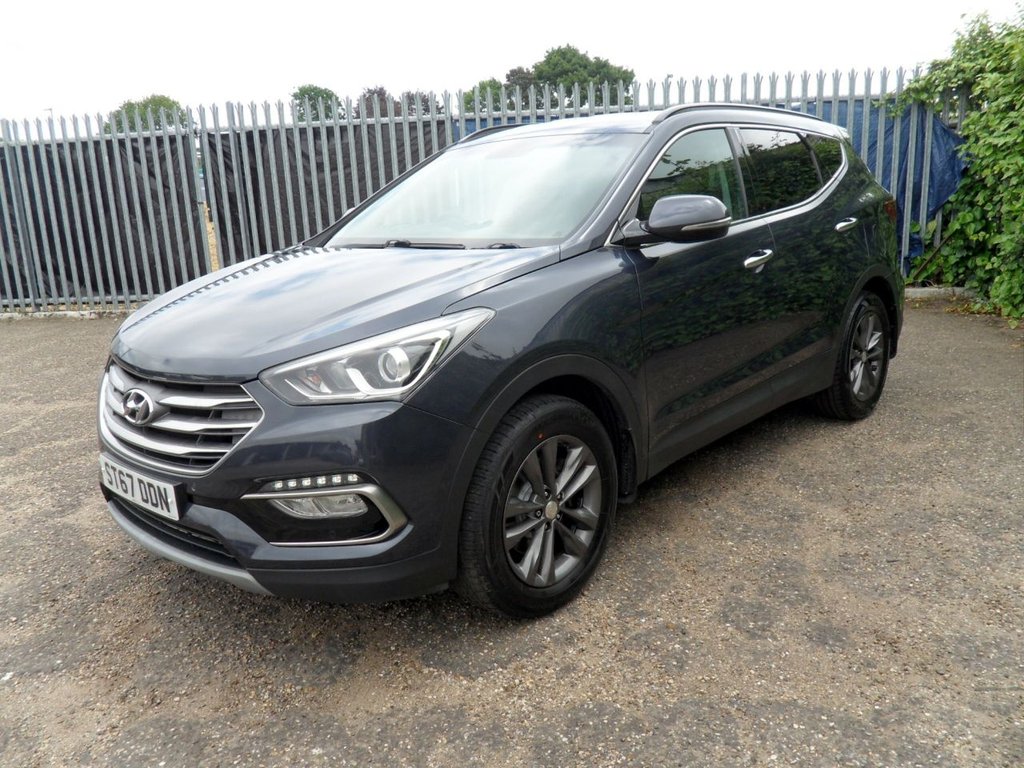USED 2017 67 HYUNDAI SANTA FE 2.2 CRDi Blue Drive Premium SUV 5dr Diesel Manual 4WD Euro 6 (s/s) (200 ps) HeatedLeather Timing Chain Replaced