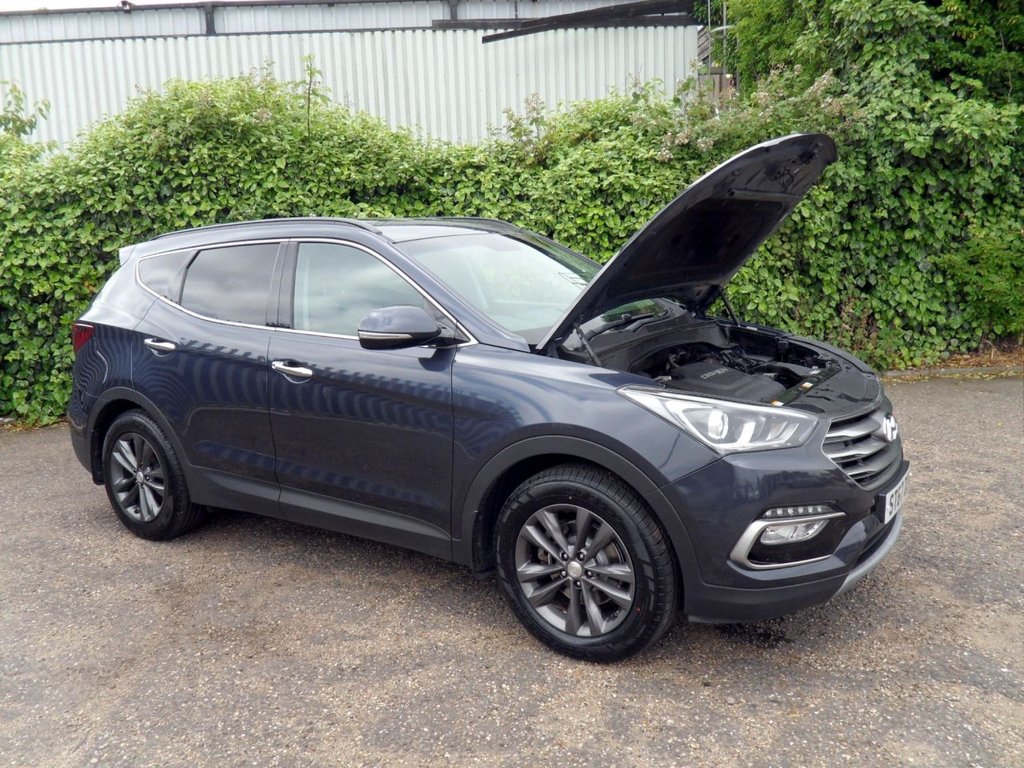 USED 2017 67 HYUNDAI SANTA FE 2.2 CRDi Blue Drive Premium SUV 5dr Diesel Manual 4WD Euro 6 (s/s) (200 ps) HeatedLeather Timing Chain Replaced