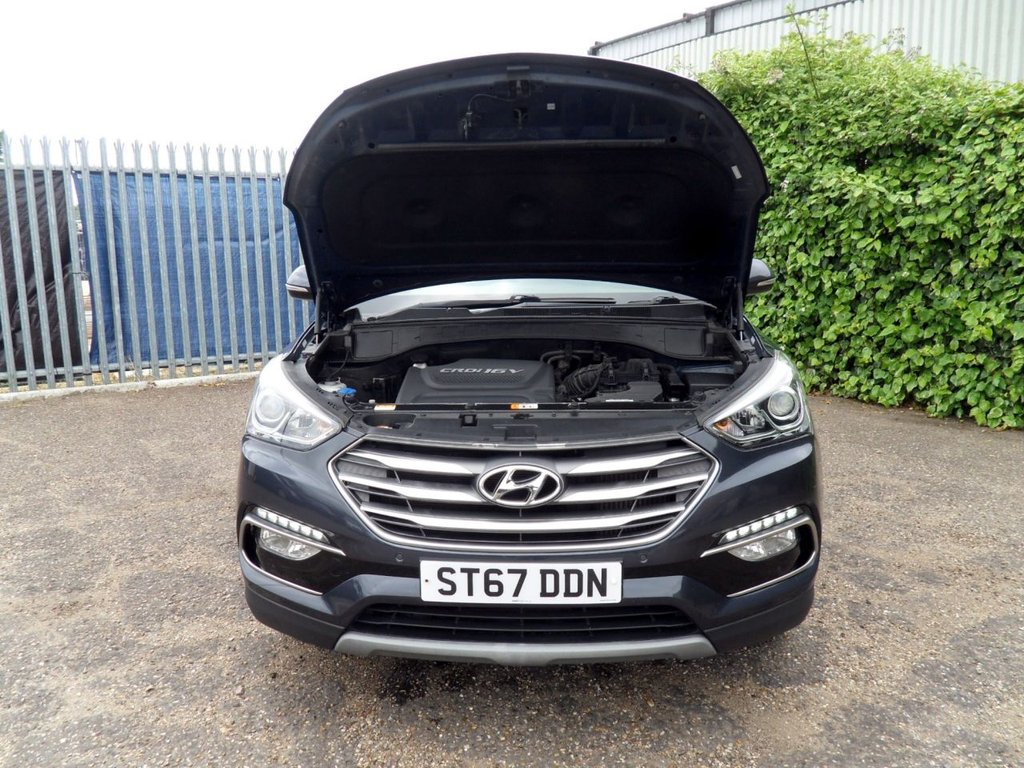 USED 2017 67 HYUNDAI SANTA FE 2.2 CRDi Blue Drive Premium SUV 5dr Diesel Manual 4WD Euro 6 (s/s) (200 ps) HeatedLeather Timing Chain Replaced
