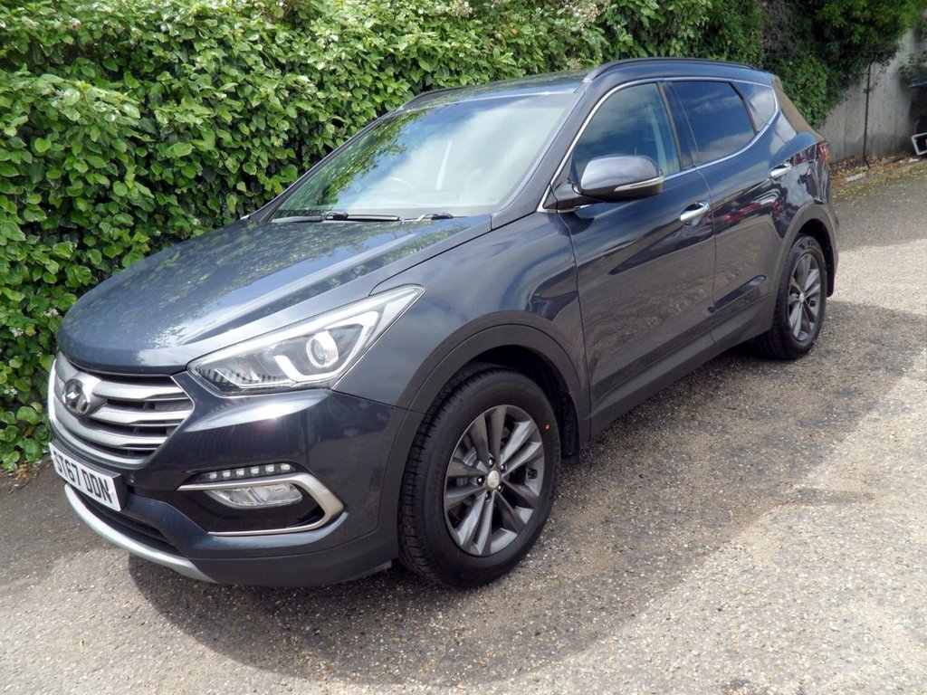 USED 2017 67 HYUNDAI SANTA FE 2.2 CRDi Blue Drive Premium SUV 5dr Diesel Manual 4WD Euro 6 (s/s) (200 ps) HeatedLeather Timing Chain Replaced
