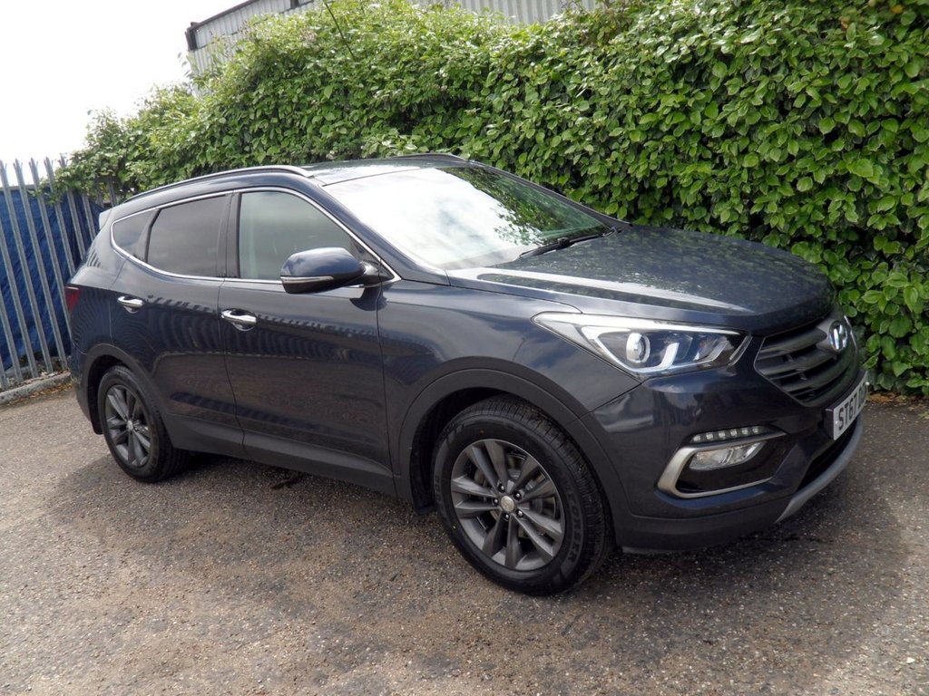 USED 2017 67 HYUNDAI SANTA FE 2.2 CRDi Blue Drive Premium SUV 5dr Diesel Manual 4WD Euro 6 (s/s) (200 ps) HeatedLeather Timing Chain Replaced