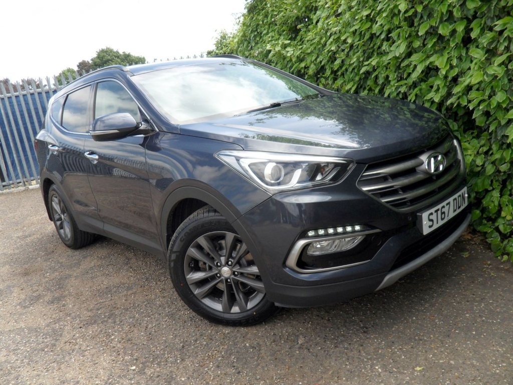 USED 2017 67 HYUNDAI SANTA FE 2.2 CRDi Blue Drive Premium SUV 5dr Diesel Manual 4WD Euro 6 (s/s) (200 ps) HeatedLeather Timing Chain Replaced