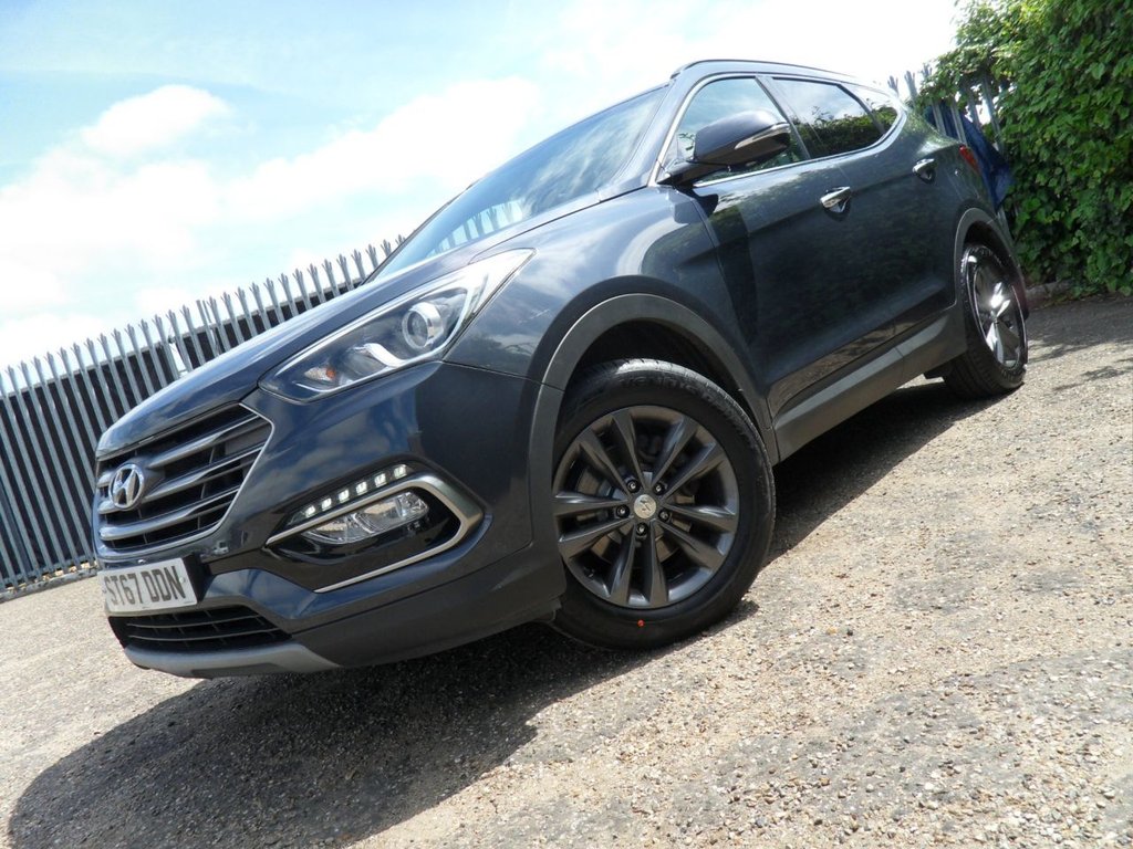 USED 2017 67 HYUNDAI SANTA FE 2.2 CRDi Blue Drive Premium SUV 5dr Diesel Manual 4WD Euro 6 (s/s) (200 ps) HeatedLeather Timing Chain Replaced