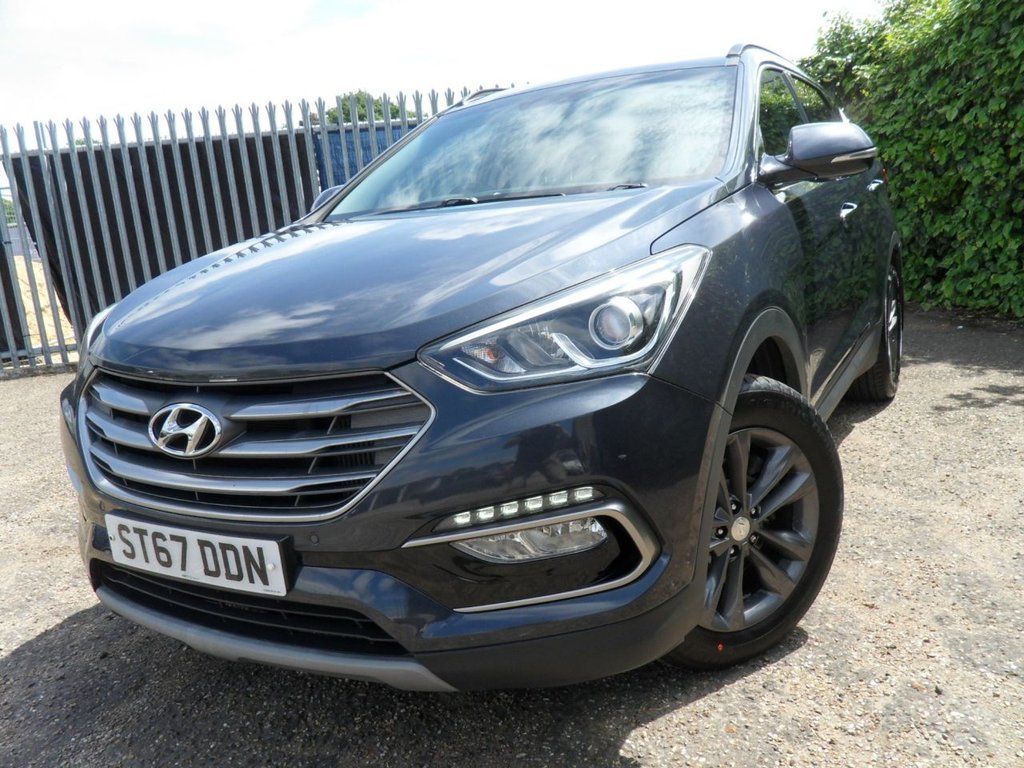 USED 2017 67 HYUNDAI SANTA FE 2.2 CRDi Blue Drive Premium SUV 5dr Diesel Manual 4WD Euro 6 (s/s) (200 ps) HeatedLeather Timing Chain Replaced