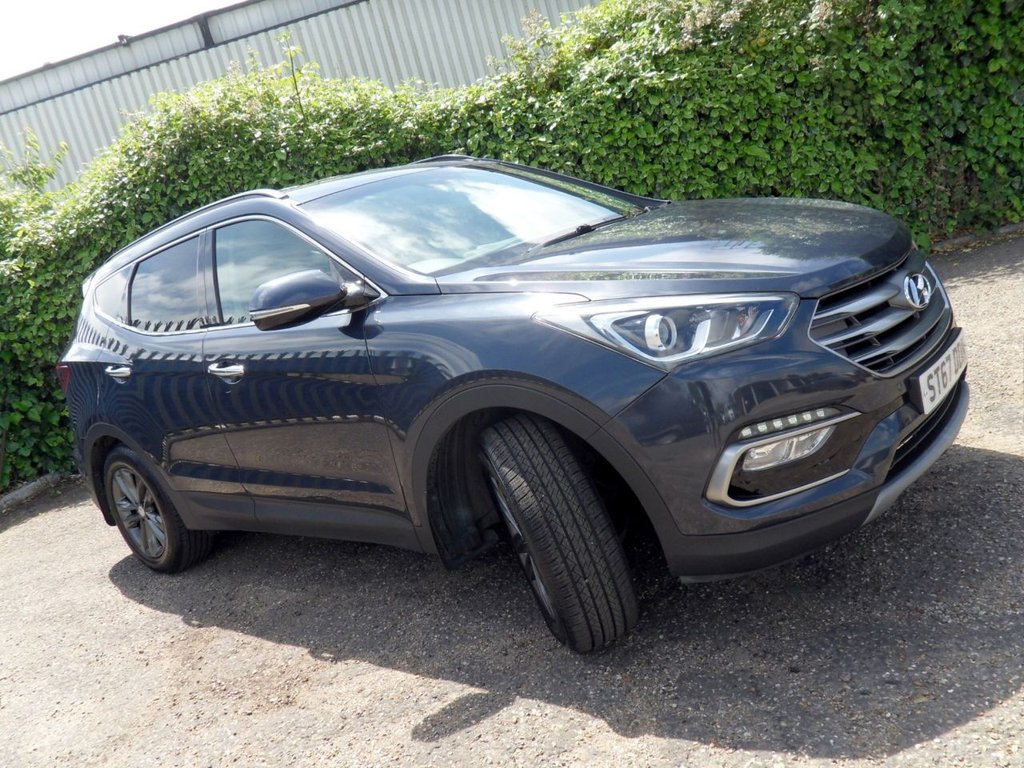 USED 2017 67 HYUNDAI SANTA FE 2.2 CRDi Blue Drive Premium SUV 5dr Diesel Manual 4WD Euro 6 (s/s) (200 ps) HeatedLeather Timing Chain Replaced