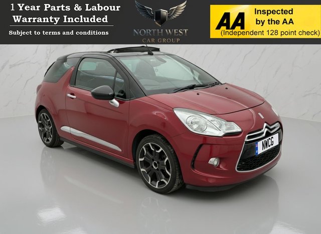 View our Citroen DS3 Cabrio 1.6 VTi DStyle Plus Convertible 2dr Petrol Manual Euro 5 (120 ps) 12 MONTHS MOT ON SALE