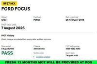 USED 2018 67 FORD FOCUS 1.0T EcoBoost Titanium Hatchback 5dr Petrol Manual Euro 6 (s/s) (125 ps) Comprehensive Service History  |  Fresh Service  |  Set of 2 Keys