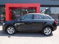 USED 2017 17 AUDI Q3 1.4 TFSI CoD Sport 5d 150 S/S LOW MILEAGE, GOOD SERVICE HISTORY, SAT NAV, DAB RADIO, BLUETOOTH PHONE & MUSIC, AUDI MUSIC INTERFACE, REAR ACCOUSTIC PARKING SENSORS, MANUAL 6 SPEED, 17 INCH 5 ARM ALLOY WHEELS, ROOF RAILS, CLOTH INTERIOR, SPORT SEATS WITH ELECTRIC LUMBAR SUPPORT, RAIN & LIGHT SENSORS, AUTO HOLD, LEATHER MULTIFUNCTION STEERING WHEEL, DRIVE SELECT, DUAL CLIMATE A/C, FRONT CENTRE ARM REST, CD & SD CARD READERS, ELECTRIC HEATED MIRRORS, ELECTRIC WINDOWS, TYRE PRESSURE MONITOR, ISO FIX, SPACE SAVER SPARE WHEEL