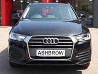 USED 2017 17 AUDI Q3 1.4 TFSI CoD Sport 5d 150 S/S LOW MILEAGE, GOOD SERVICE HISTORY, SAT NAV, DAB RADIO, BLUETOOTH PHONE & MUSIC, AUDI MUSIC INTERFACE, REAR ACCOUSTIC PARKING SENSORS, MANUAL 6 SPEED, 17 INCH 5 ARM ALLOY WHEELS, ROOF RAILS, CLOTH INTERIOR, SPORT SEATS WITH ELECTRIC LUMBAR SUPPORT, RAIN & LIGHT SENSORS, AUTO HOLD, LEATHER MULTIFUNCTION STEERING WHEEL, DRIVE SELECT, DUAL CLIMATE A/C, FRONT CENTRE ARM REST, CD & SD CARD READERS, ELECTRIC HEATED MIRRORS, ELECTRIC WINDOWS, TYRE PRESSURE MONITOR, ISO FIX, SPACE SAVER SPARE WHEEL